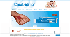 Desktop Screenshot of cicatridina.si